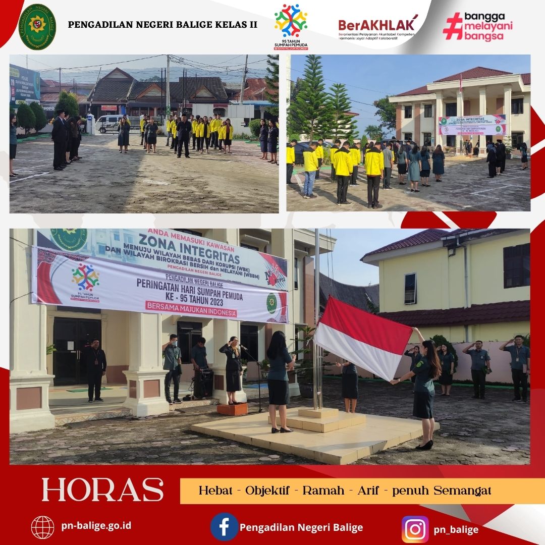 UPACARA MEMPERINGATI Hari SUMPAH PEMUDA Tahun 2023